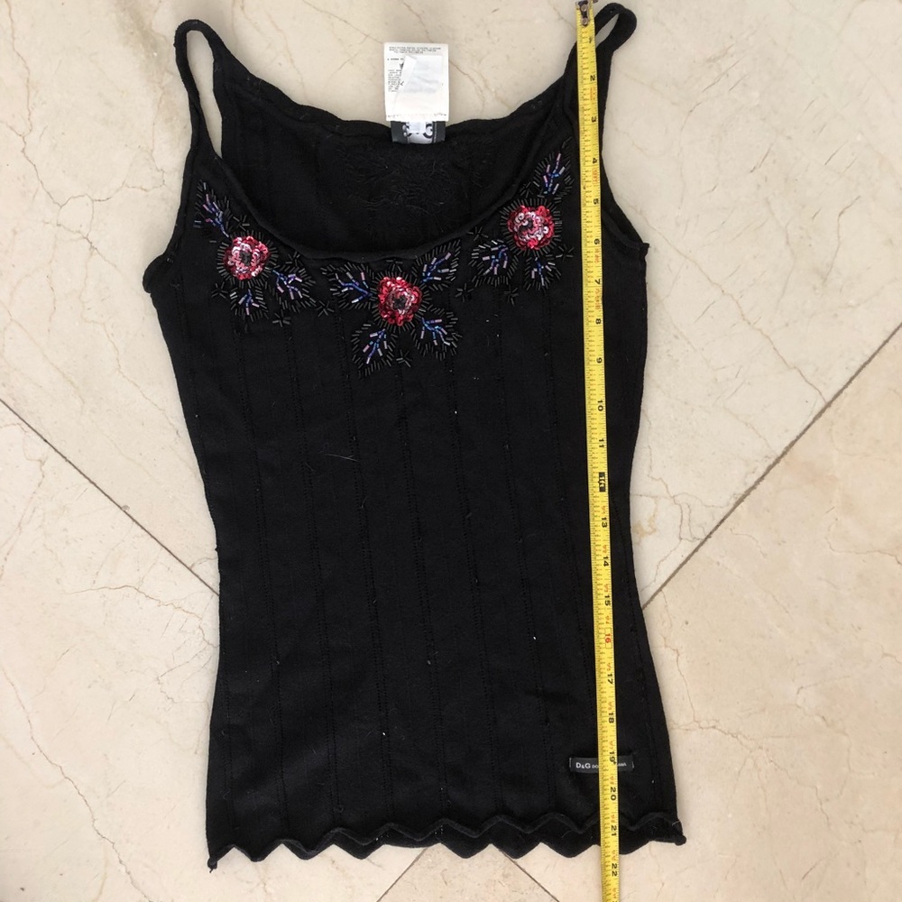 Authentic Dolce & Gabbana Knit sequined Tank Top S - Picture 3 of 7